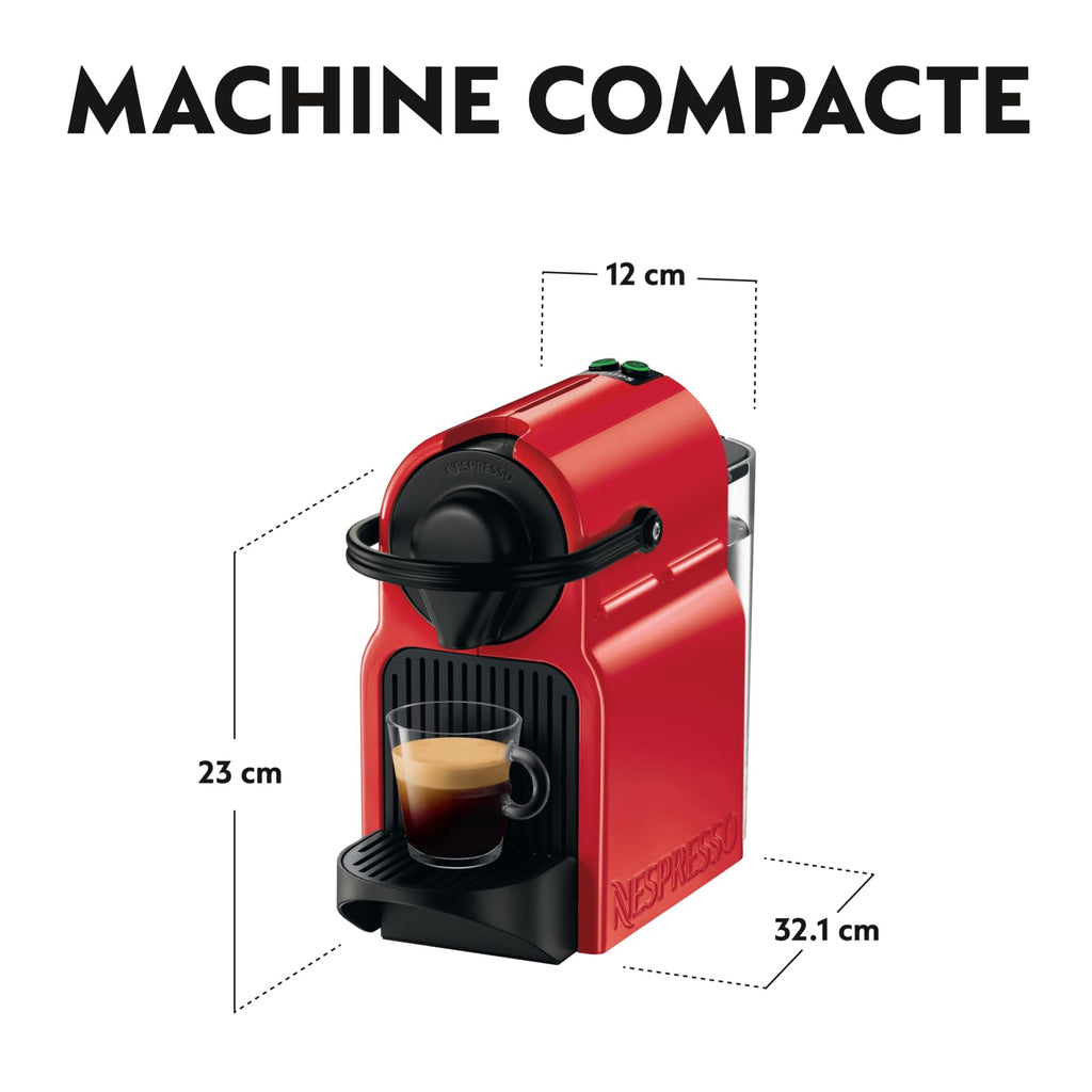 Avelino Inissia – Expresso Compact Rouge, Réservoir 0,7 L